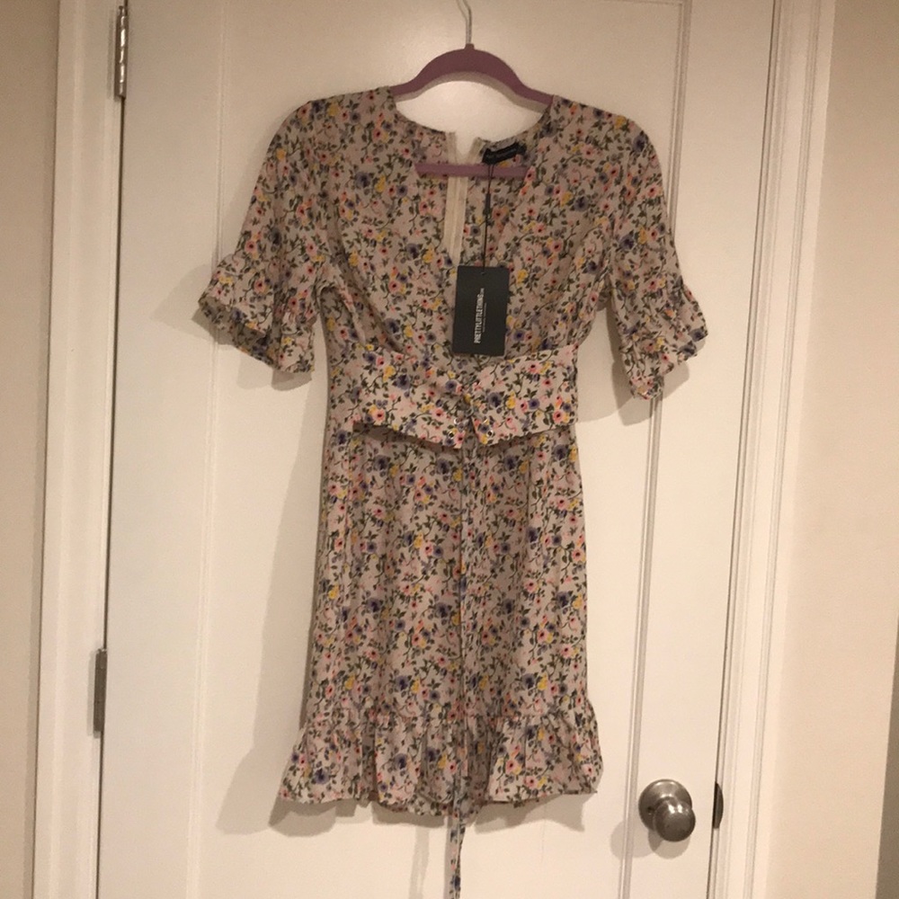 Floral belted dress
